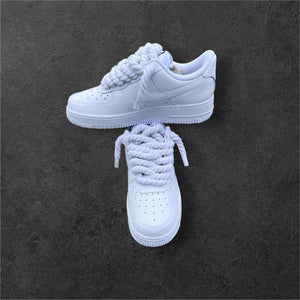 Rope Laces BLANC-AF1 Custom